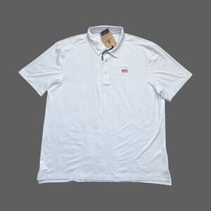Chubbies The Classic USA Performance Polo White XL NWT